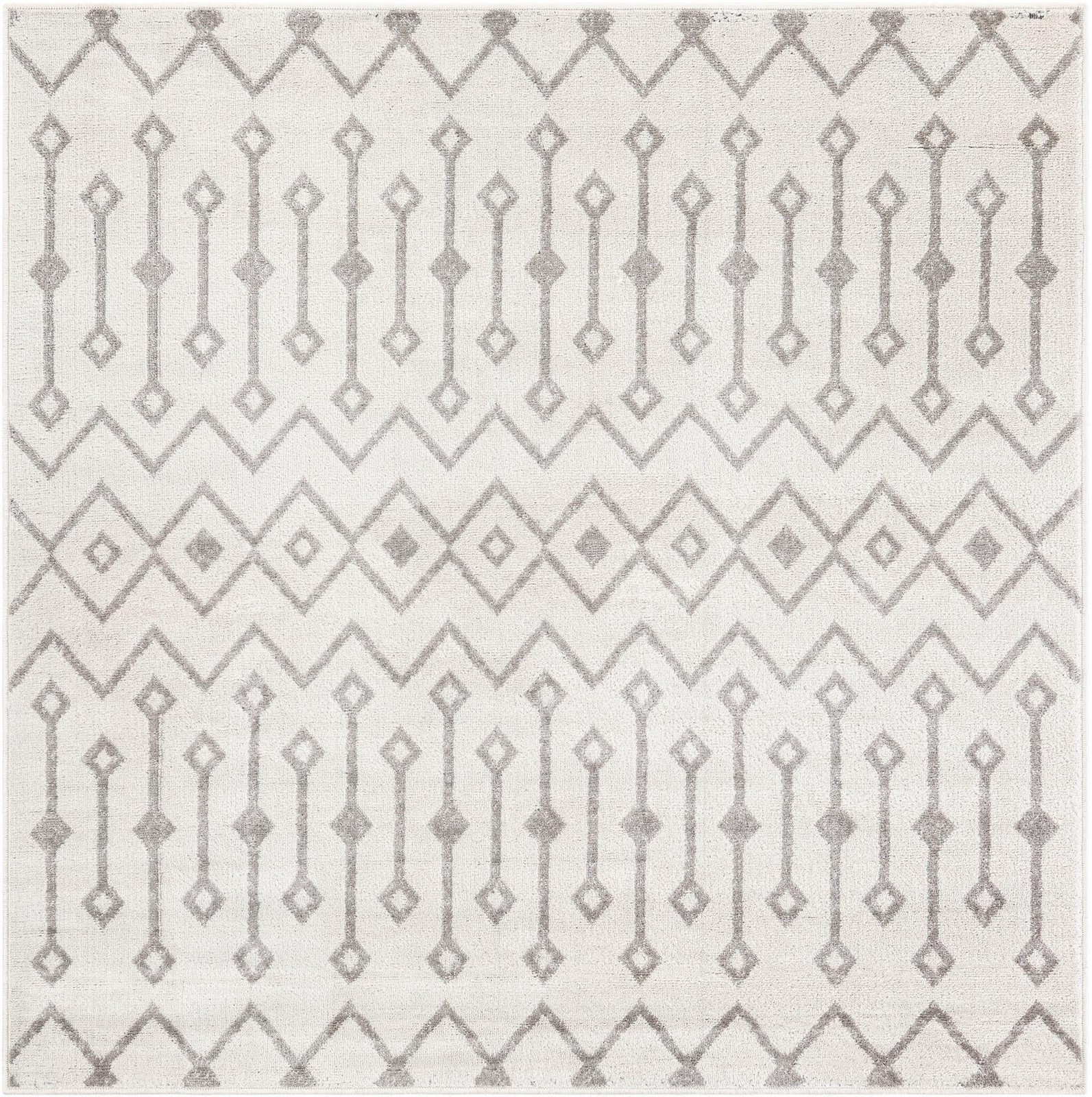 5' 3 x 5' 3 Eugene · Chevron rug, pearl