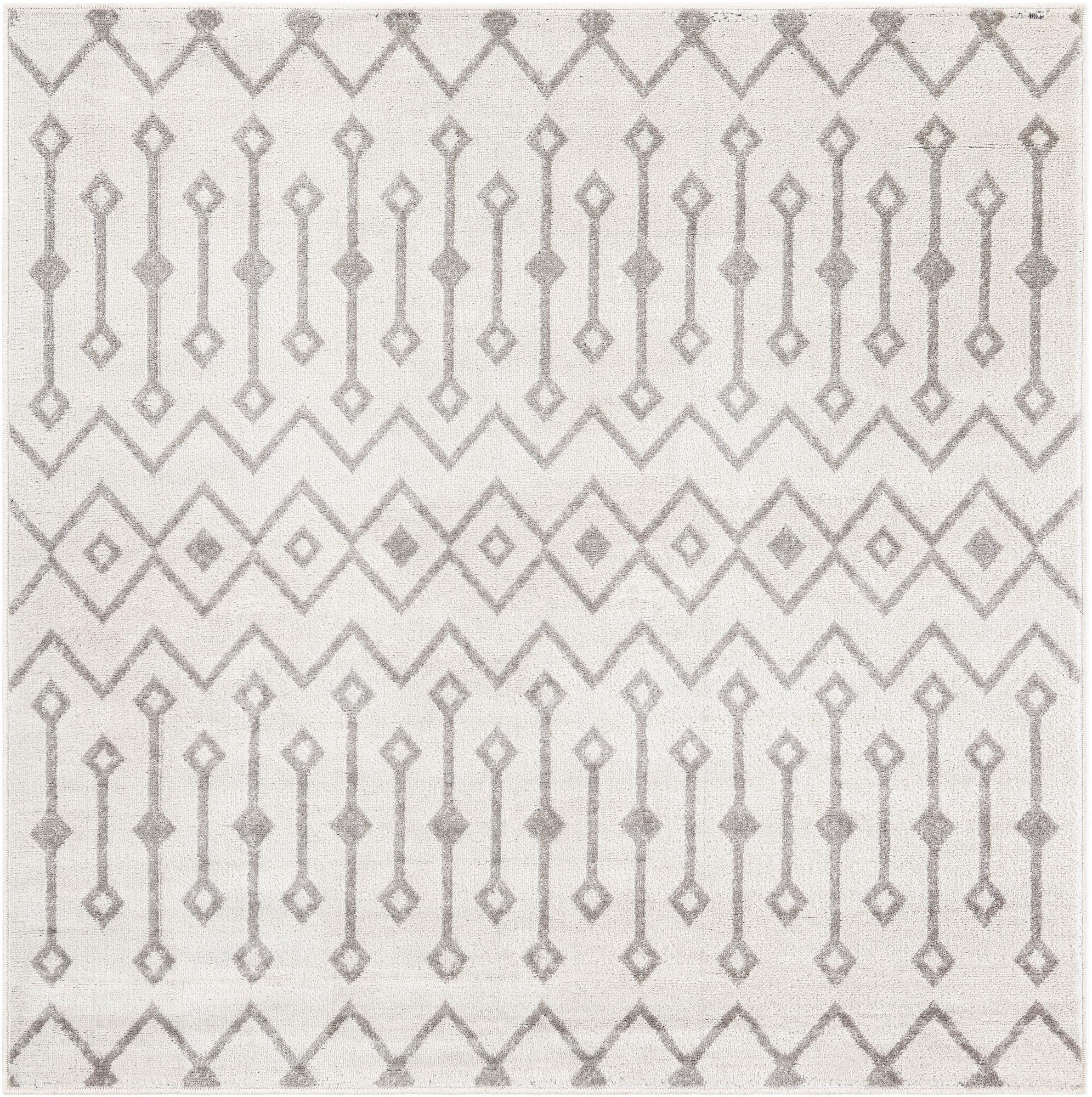 5' 3 x 5' 3 Eugene · Chevron rug, pearl