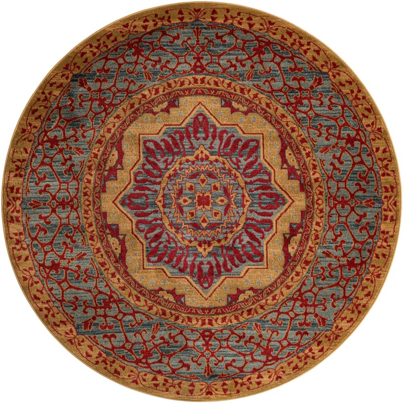 6' x 6' Nesbitt · Border rug