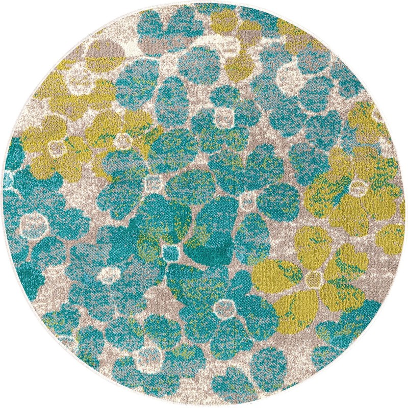 3' x 3' Portage · Floral / botanical rug