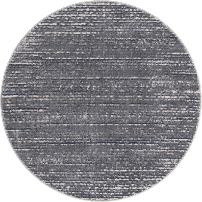 Tate · Linear abstract rug, gray and ivory