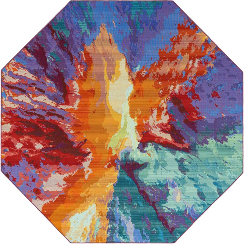 7' 10 x 7' 10 Lomax · Abstract Outdoor Rug