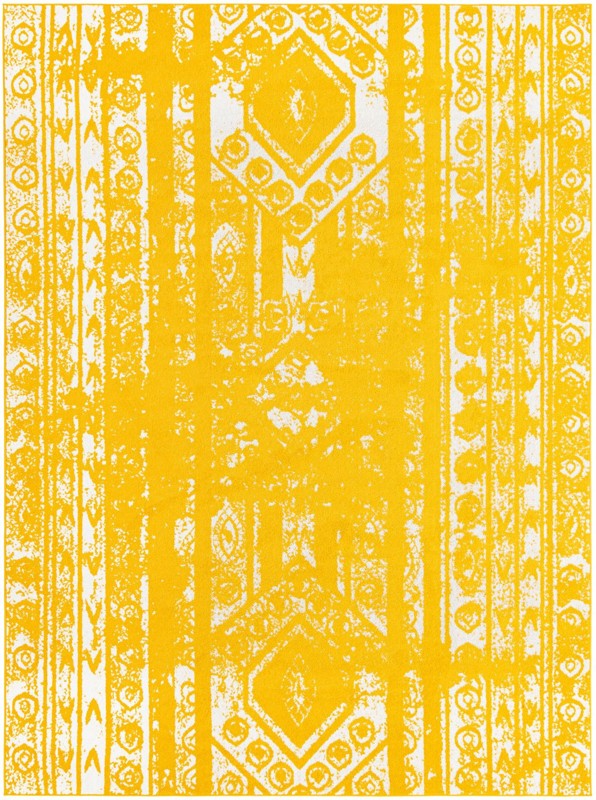 9' x 12' Underhill · Diamond rug, yellow