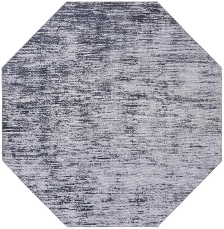 7' 7 x 7' 7 Prewitt · Gradient lines rug, gray and ivory