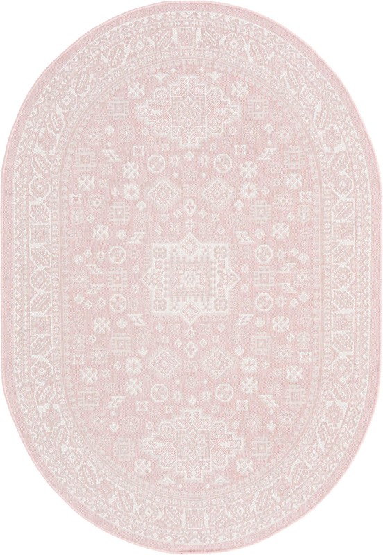 5' 3 x 8' Bellamy · Border Outdoor Rug, pink