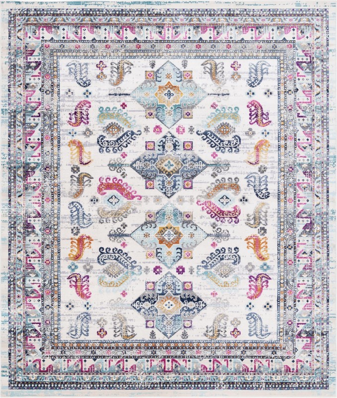 8' x 9' 10 Thorpe · Border rug, multi