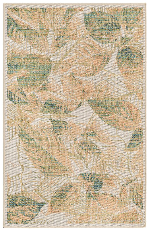 Bayless · Floral / botanical Outdoor Rug, ivory