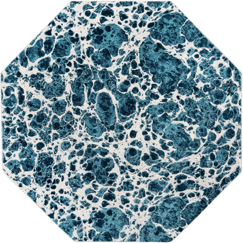 Lionel · Abstract rug, blue