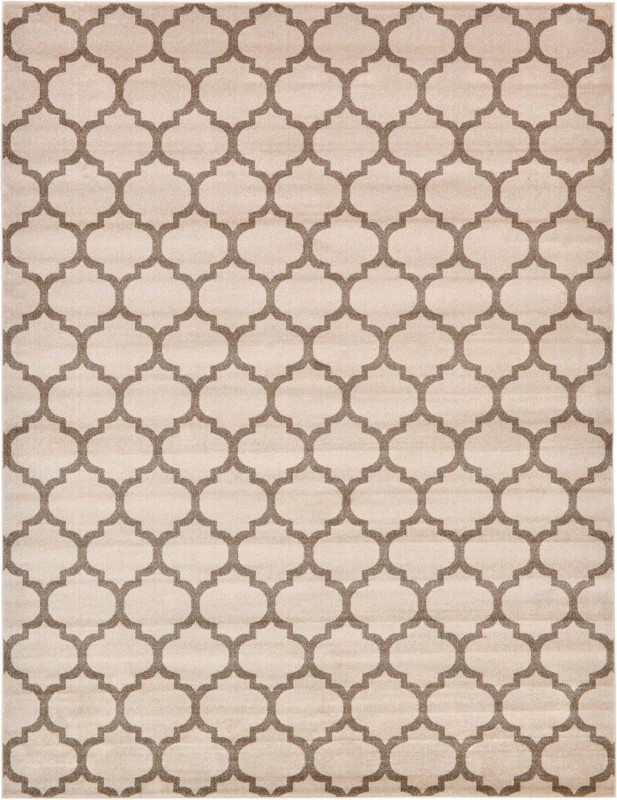 Arkwright · Lattice rug, beige and tan