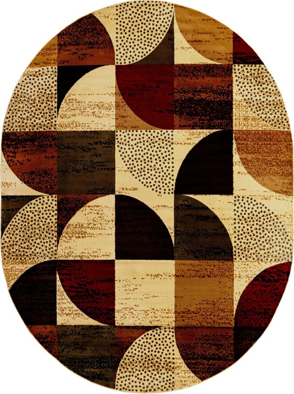 5' 3 x 8' Midgley · Checkered rug, multi