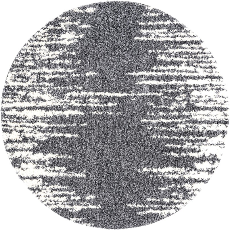 Felton · Abstract Shag Rug, gray