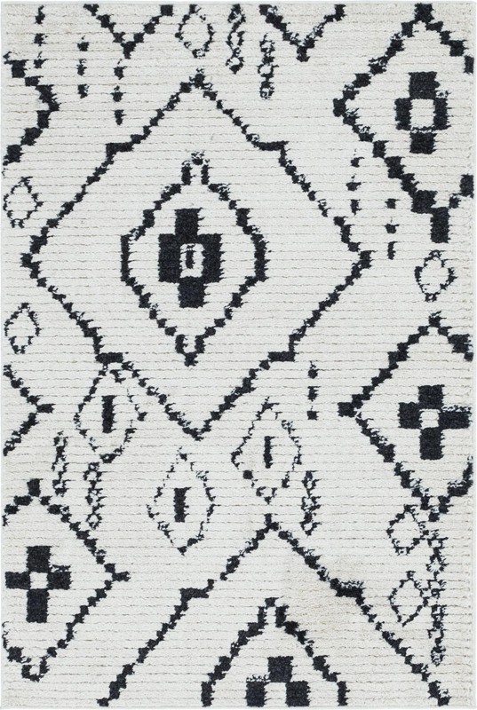 4' x 6' Burr · Diamond rug, cream