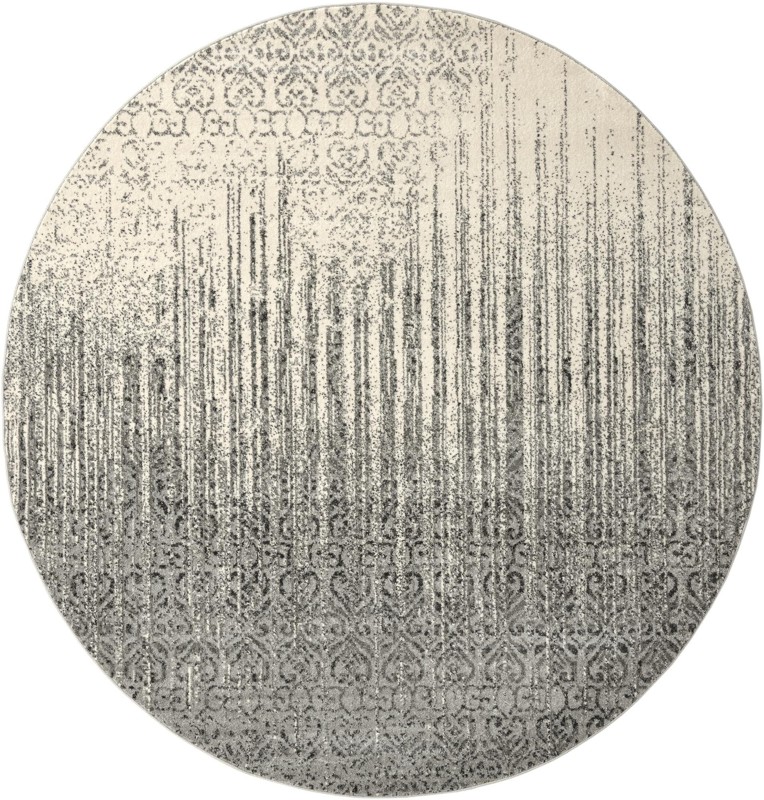 Marchmont · Abstract damask rug, gray and ivory
