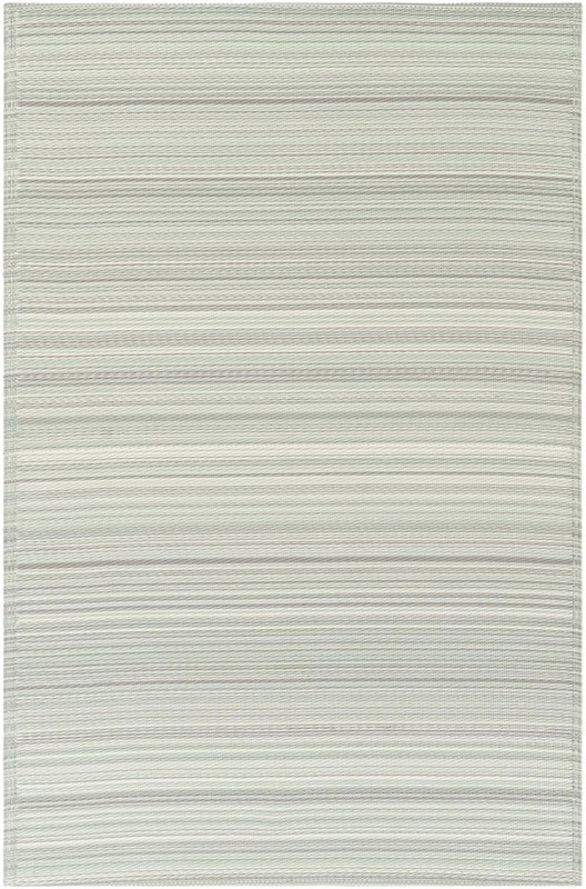 4' x 6' Hollister · Striped Outdoor Rug, pastel gray