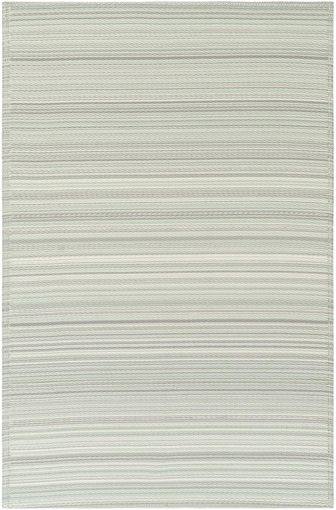 4' x 6' Hollister · Striped Outdoor Rug, pastel gray