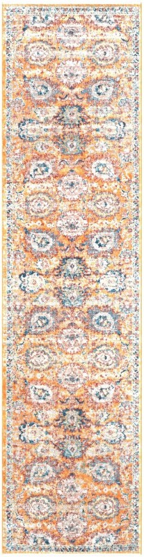 2' 7 x 10' 2 Ansel · Border rug, yellow