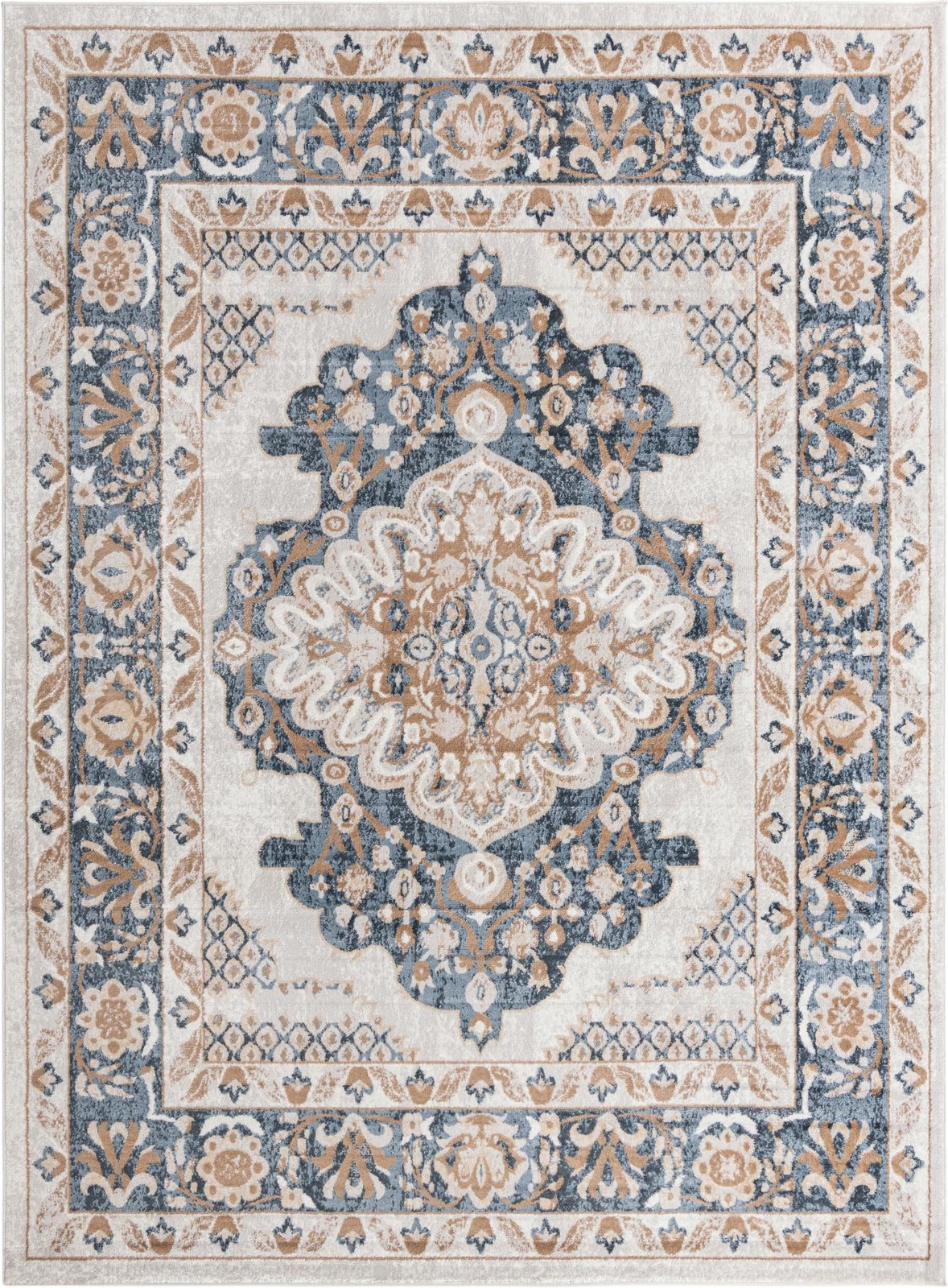 9' x 12' 2 Curlew · Border rug