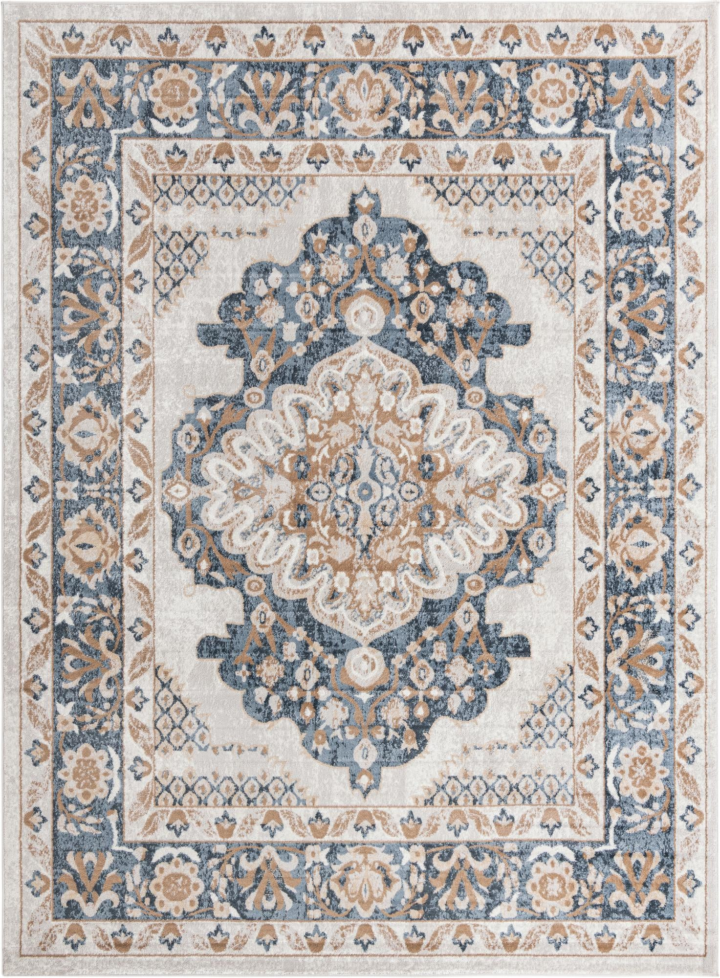 9' x 12' 2 Curlew · Border rug