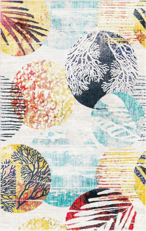 5' 3 x 8' Dagwell · Abstract rug, multi