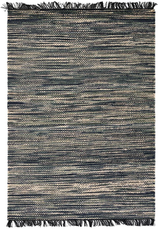 Barrett · Lines rug, green and ivory