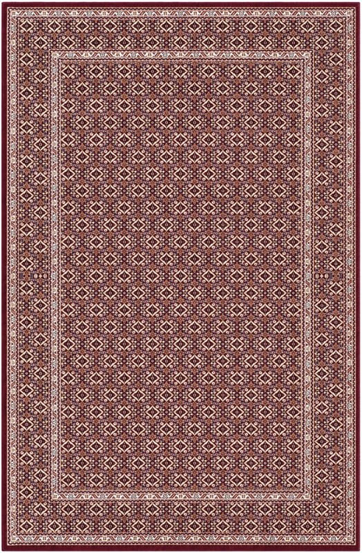 5' 3 x 8' Fenton · Border rug, burgundy