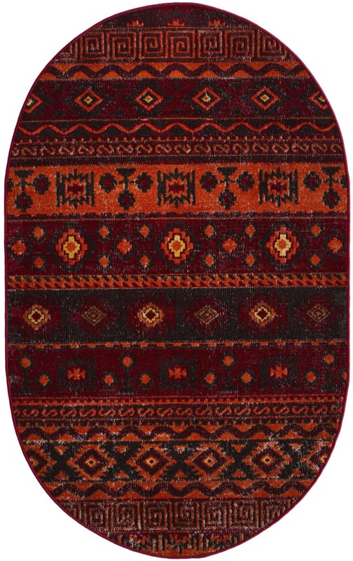 3' 3 x 5' 3 Lloyd · Diamond rug, rust