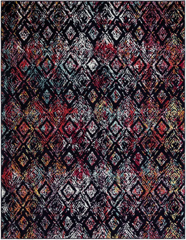 7' 10 x 10' Whimbrel · Diamond rug, multi