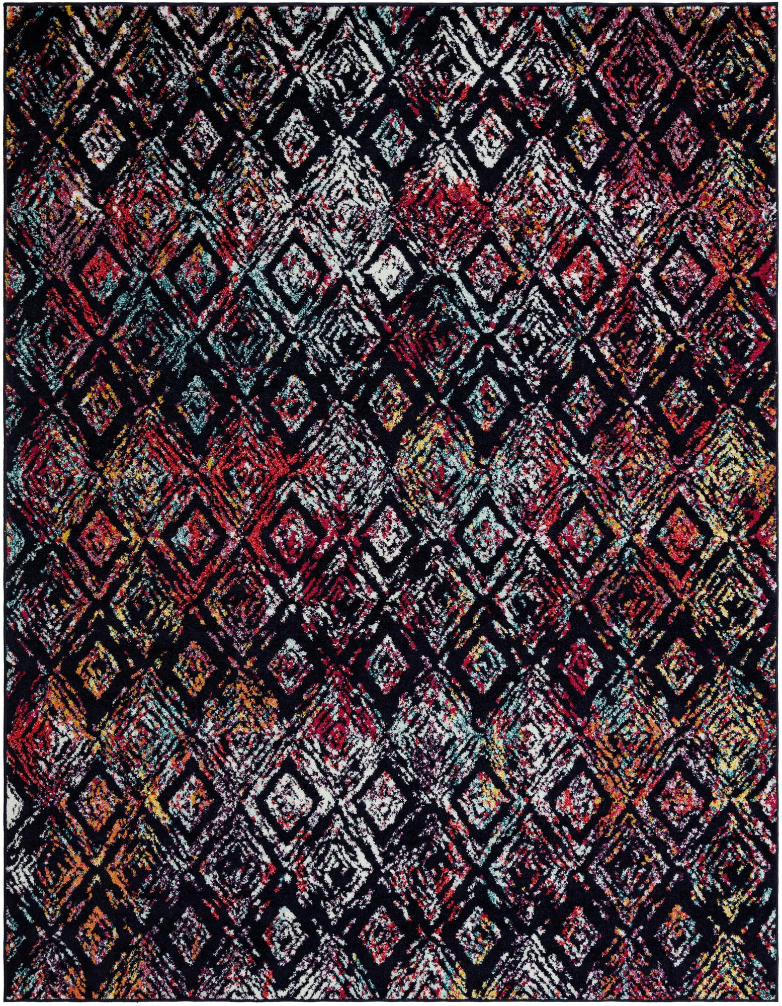 7' 10 x 10' Whimbrel · Diamond rug, multi