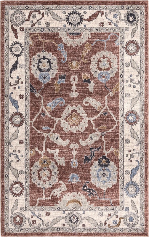 Lancey · Border rug, dusty rose