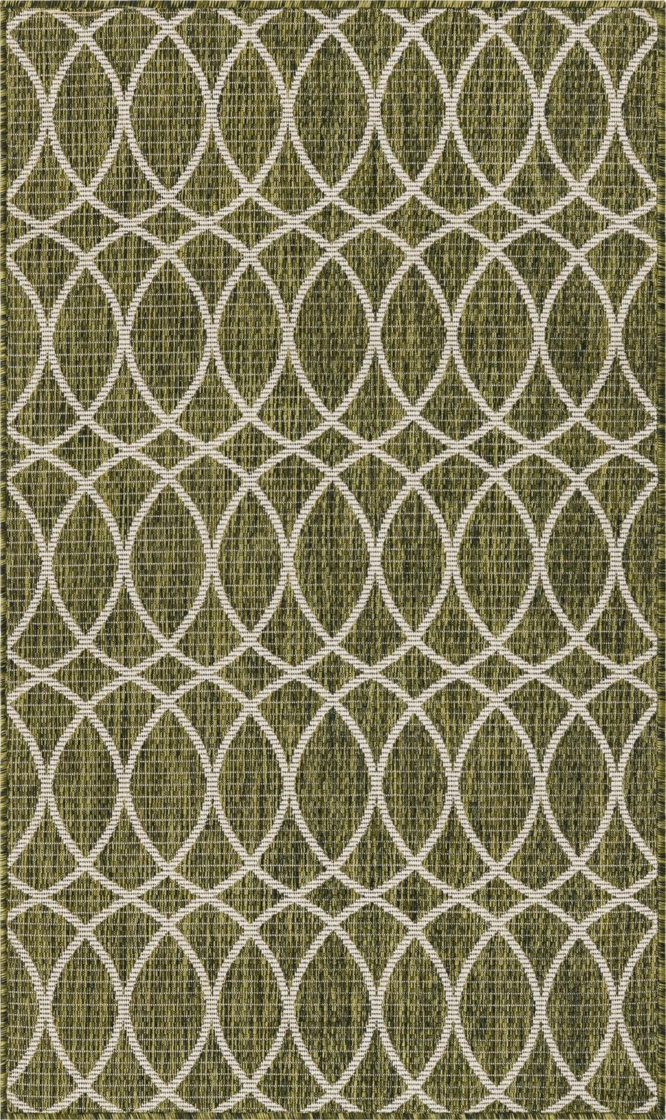 3' x 5' 3 Atkins · Geometric Outdoor Rug, green