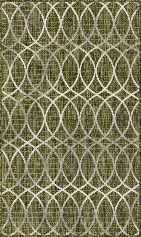 3' x 5' 3 Atkins · Geometric Outdoor Rug, green