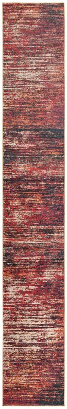 2' 6 x 16' Prewitt · Abstract rug, rust red