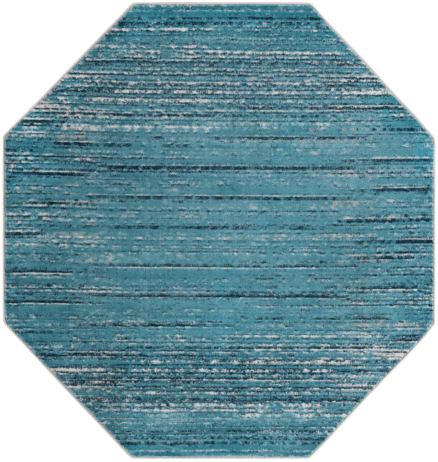 7' x 7' Tate · Abstract rug, blue