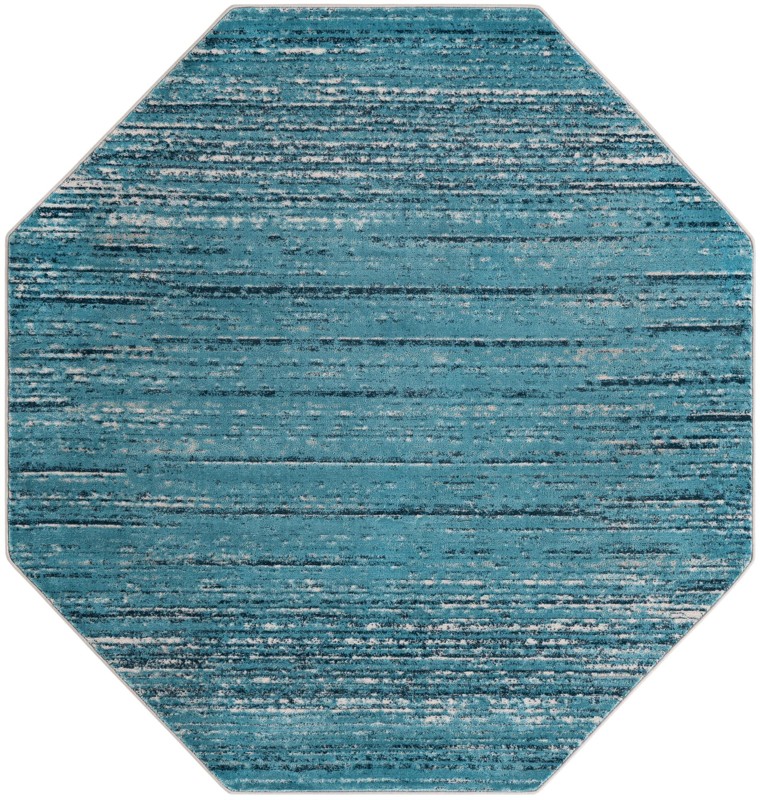 7' x 7' Tate · Abstract rug, blue