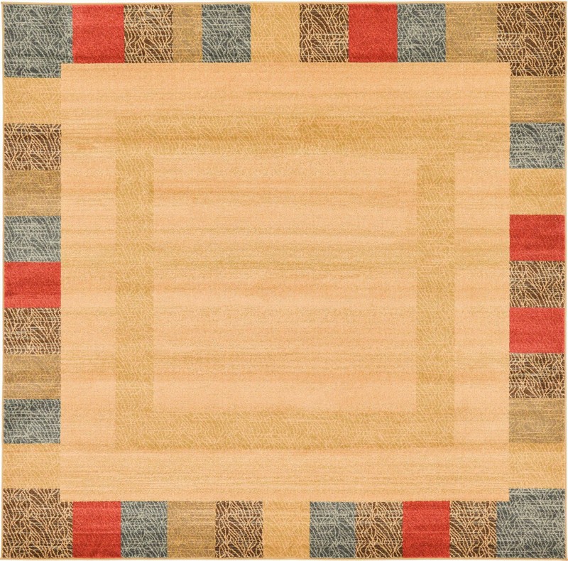 8' x 8' Lewin · Border rug