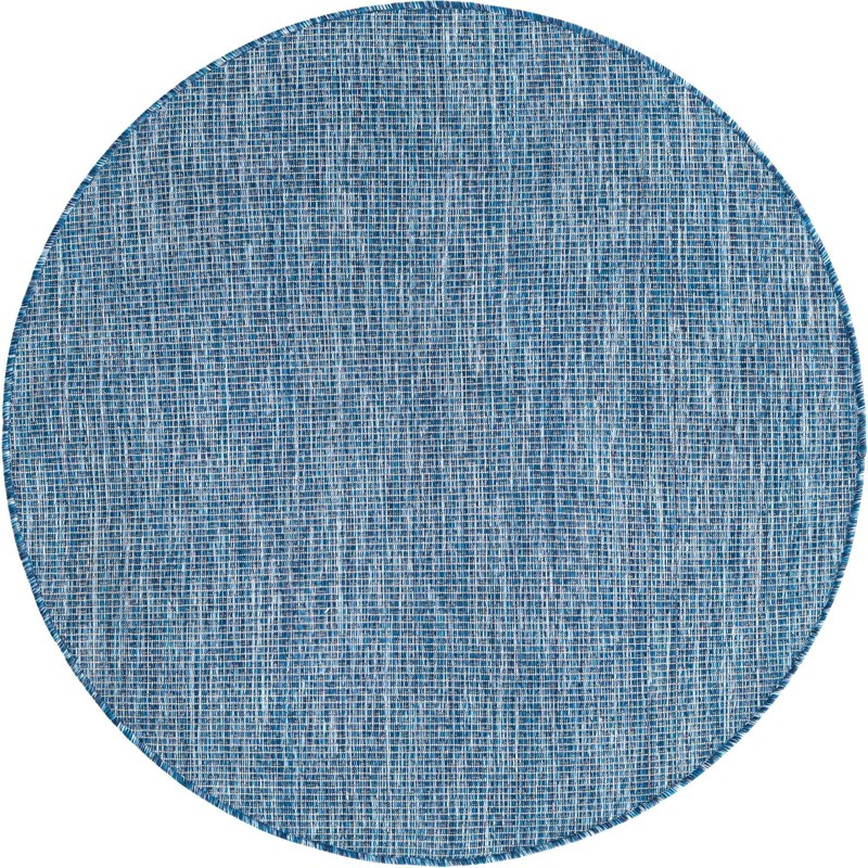 4' x 4' Fanshawe · Solid weave Outdoor Rug, shades of blue