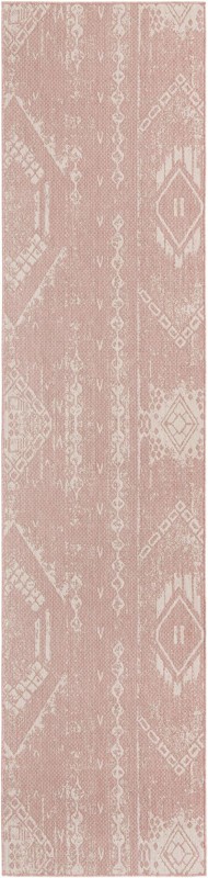 3' 3 x 14' Wildman · Diamond Outdoor Rug, pink
