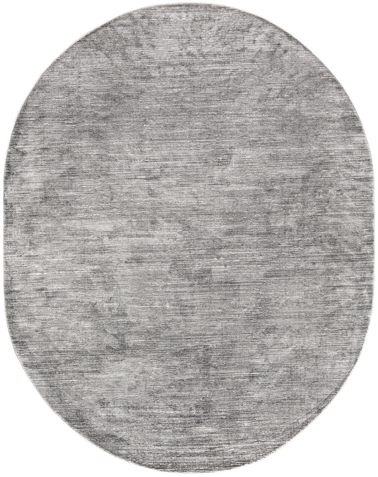 7' 10 x 10' Worley · Linear rug, gray and white