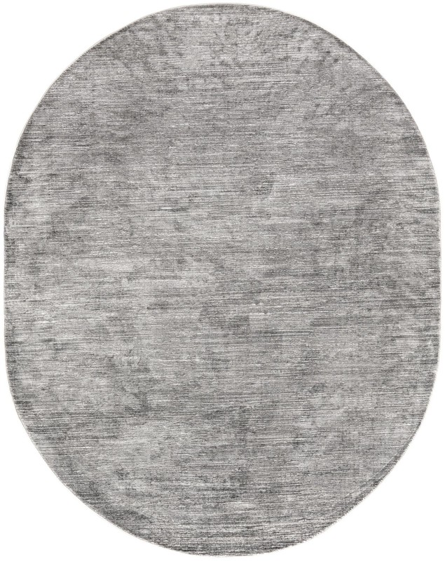 7' 10 x 10' Worley · Linear rug, gray and white