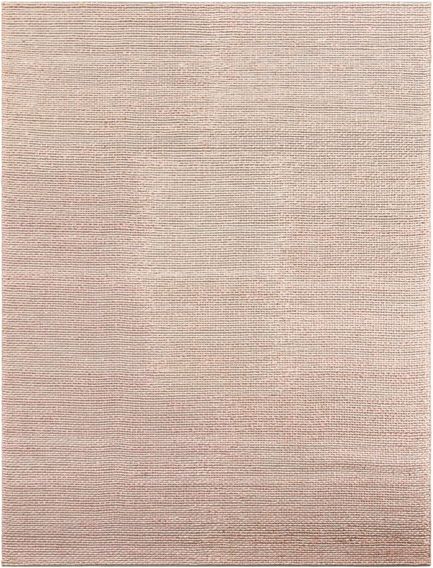 9' x 12' Keeler · Solid Wool Rug, pink and gray
