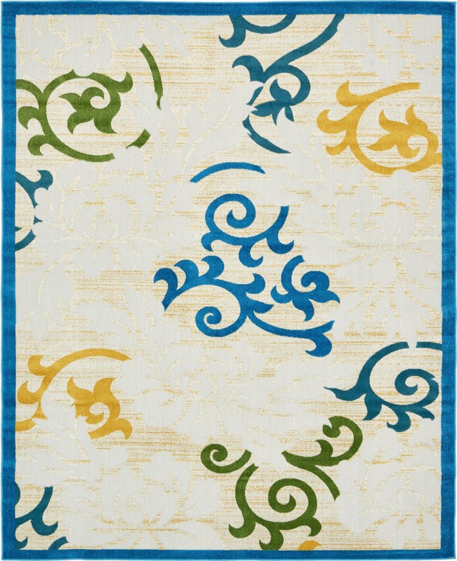8' x 10' Racine · Border Outdoor Rug