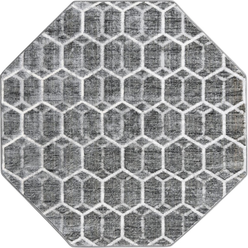Babcock · Geometric rug, grey
