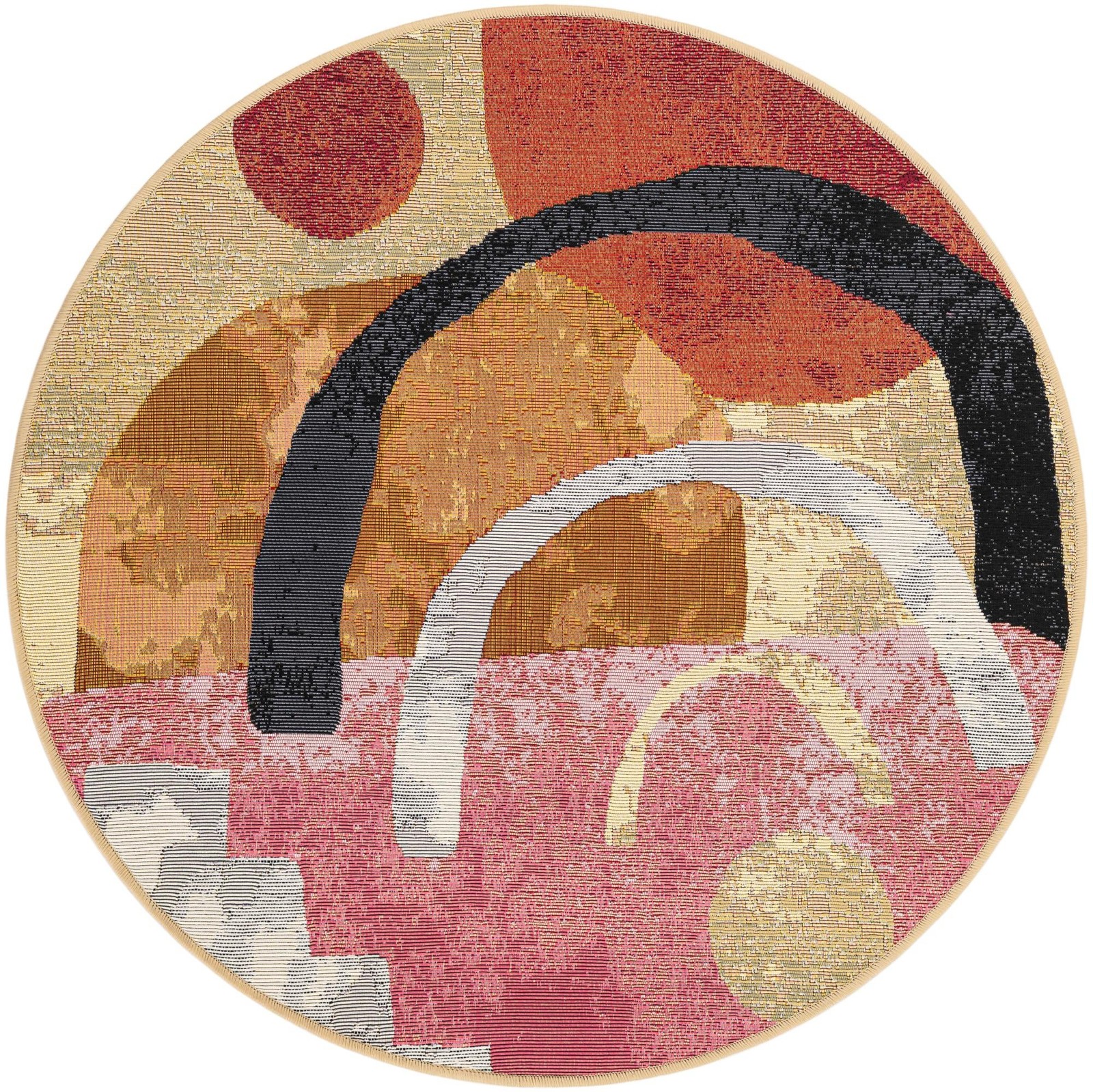 3' x 3' Averill · Abstract Outdoor Rug, multi
