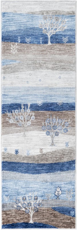 Glenn · Landscape rug, blue and gray