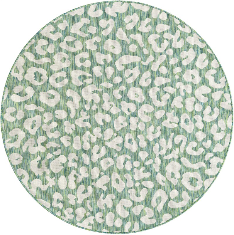 5' 3 x 5' 3 Cardamom · Leopard Outdoor Rug