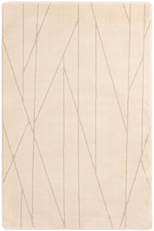 4' x 6' Dibble · Geometric rug, ivory