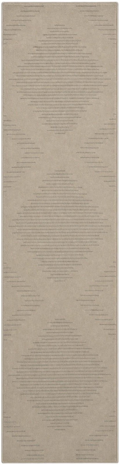 2' x 8' Ransom · Diamond rug, ivory and light brown