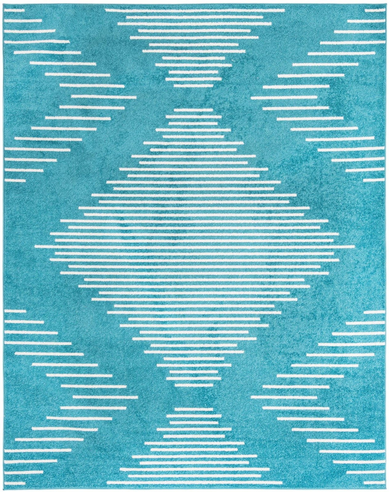 7' 10 x 10' Knox · Diamond rug, turquoise