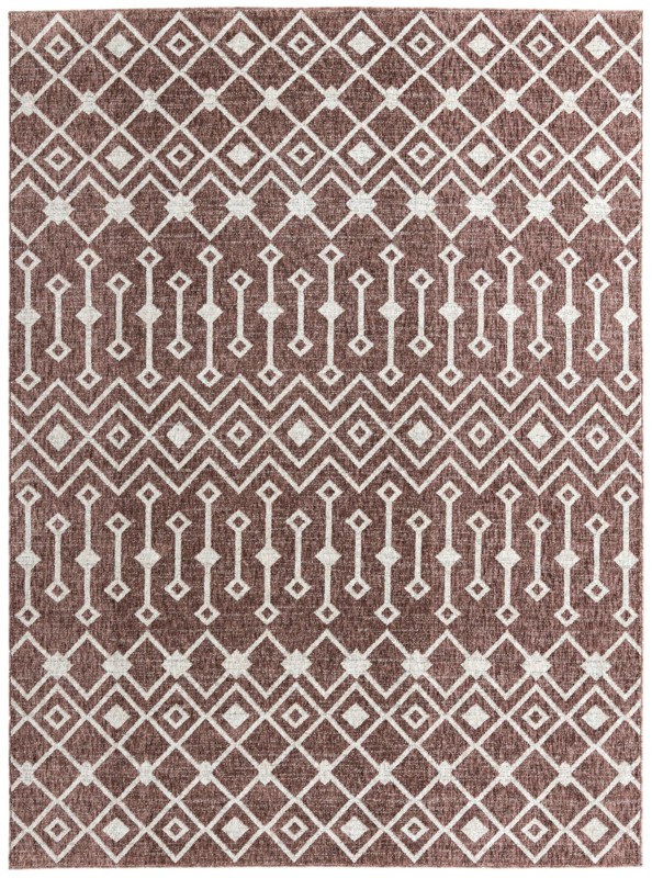 7' 10 x 10' Harlan · Chevron rug, dusty rose