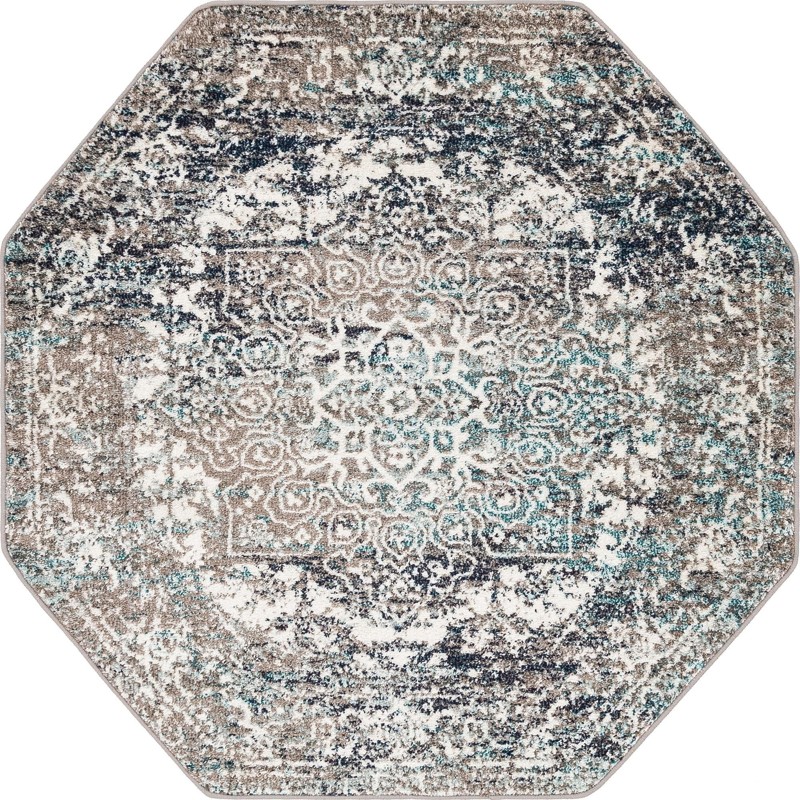5' 3 x 5' 3 Birch · Medallion rug